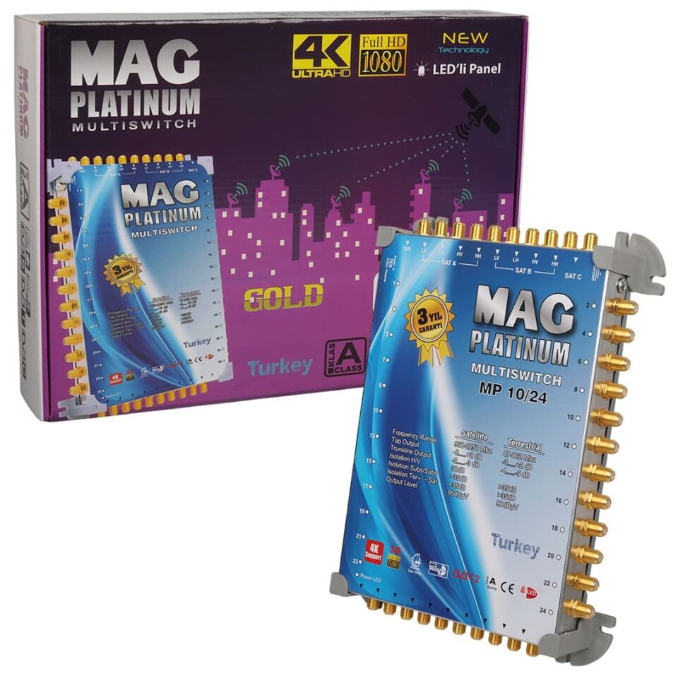 MAG Platinum MP 10/24 Multiswitch Merkezi Uydu Santrali
