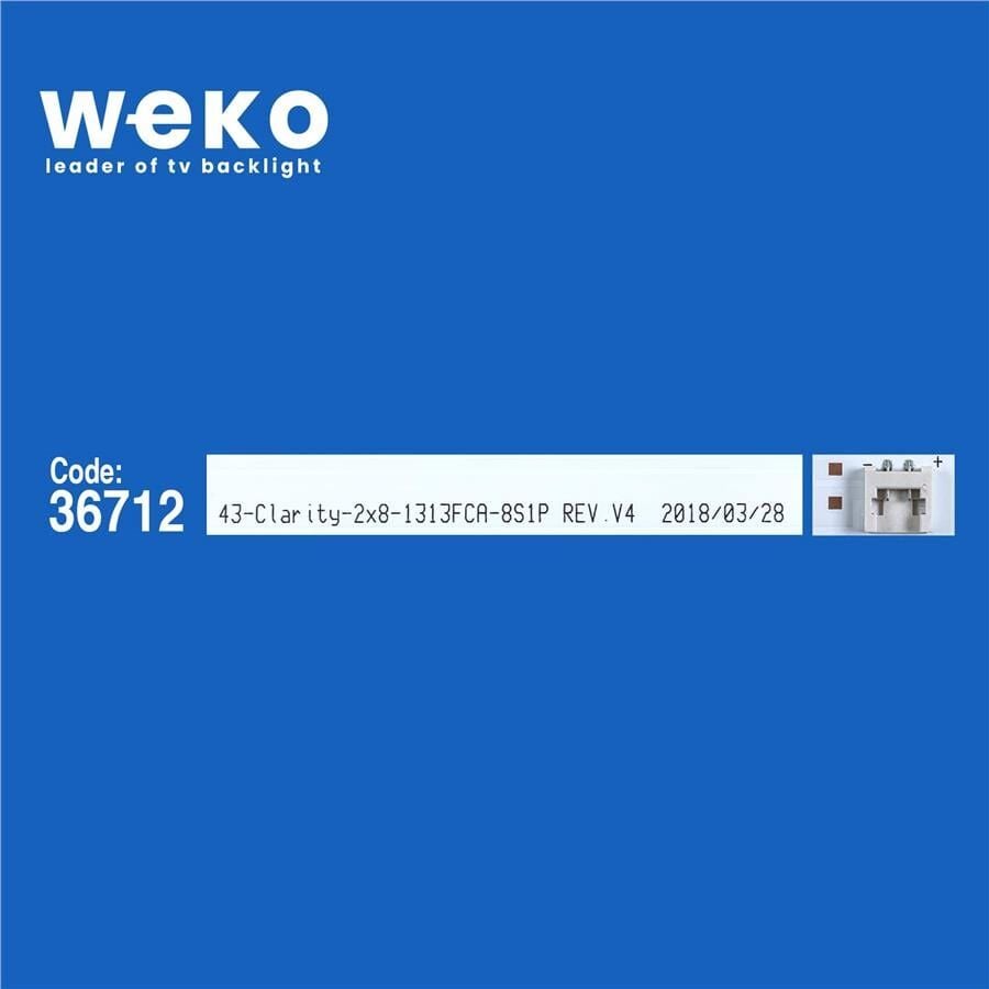 Wkset-5803 36712X2 Arcelik_43_Clarity_2X8_1313Fca_8S1P Rev.V4 2 Adet Led Bar