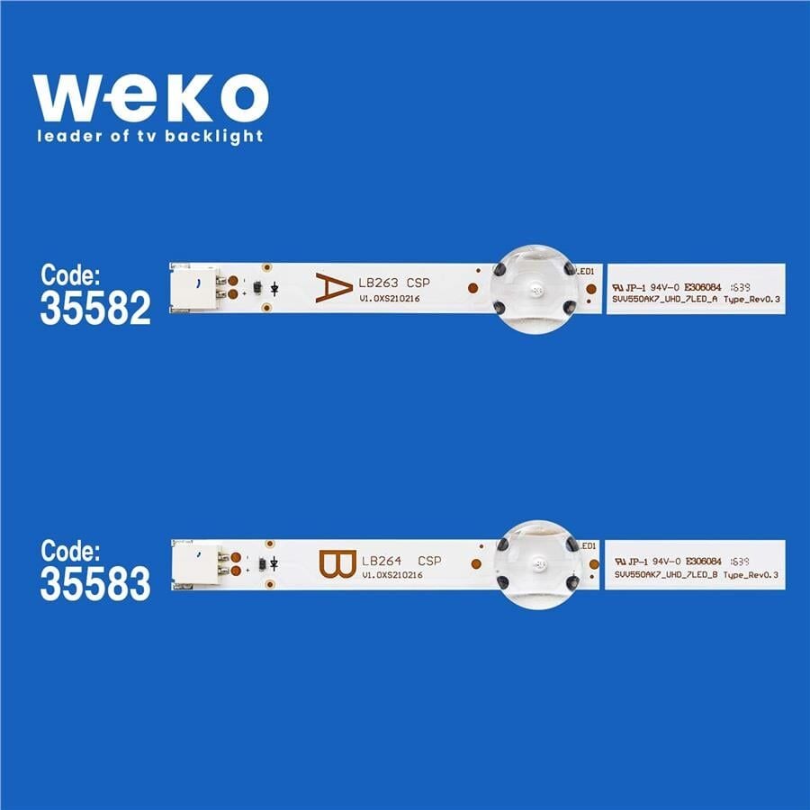 Wkset-5805 35582X4 35583X3 Svv550ak7_Uhd_7Led_A/B 7 Adet Led Bar (7+8Lens)