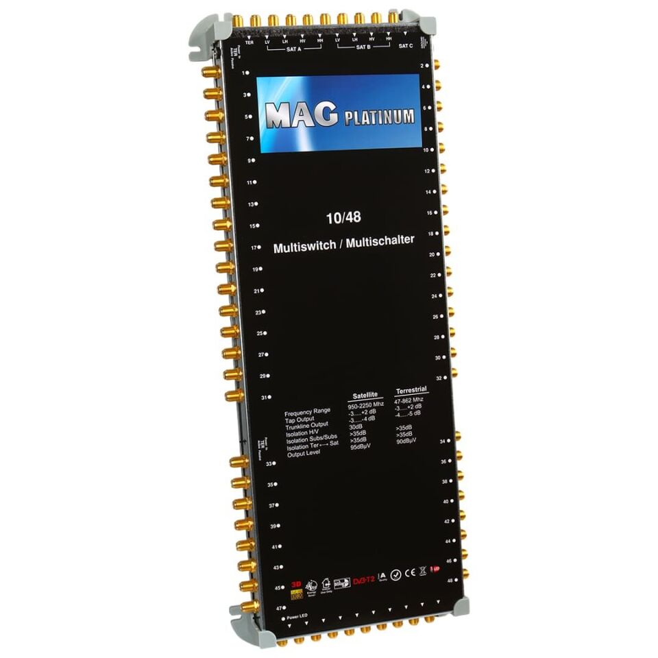 MAG Platinum MP 10/48 Multiswitch Merkezi Uydu Santrali