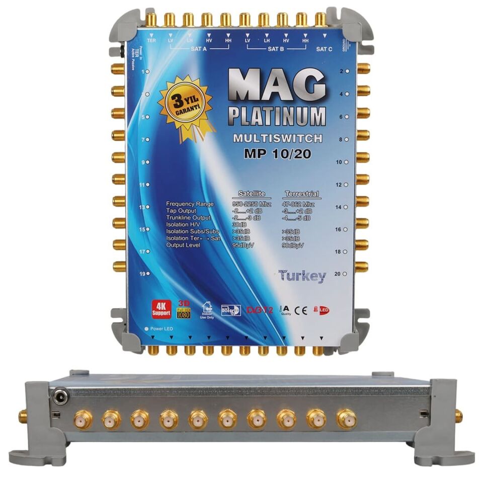 MAG Platinum MP 10/20 Multiswitch Merkezi Uydu Santrali
