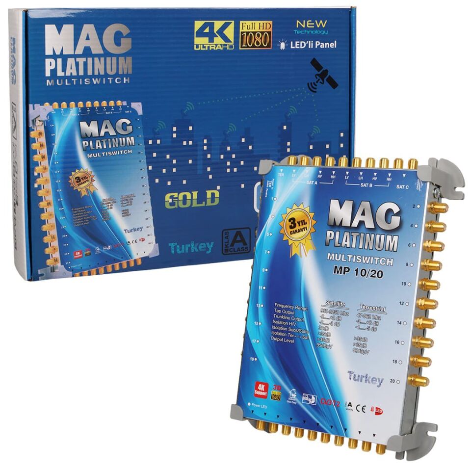 MAG Platinum MP 10/20 Multiswitch Merkezi Uydu Santrali