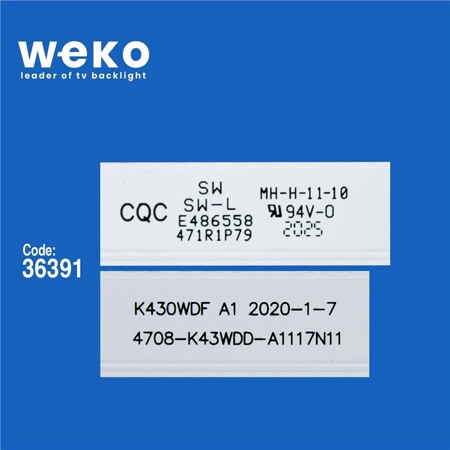 Wkset-5825 36391X3 K430wdf A1  4708-K43wdd-A1117N11 3 Adet Led Bar
