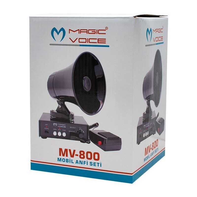 Magicvoice MV-800 Mıknatıslı Pazarcı Anfi Seti