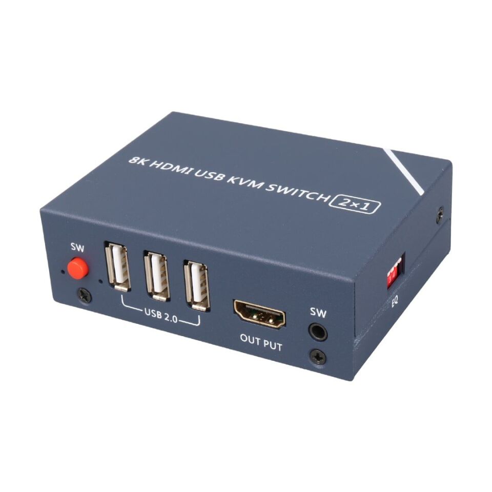 Powermaster PM-11777 8K Hdmi Usb Kvm Switch