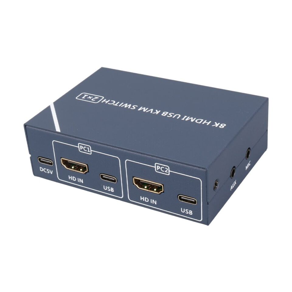 Powermaster PM-11777 8K Hdmi Usb Kvm Switch