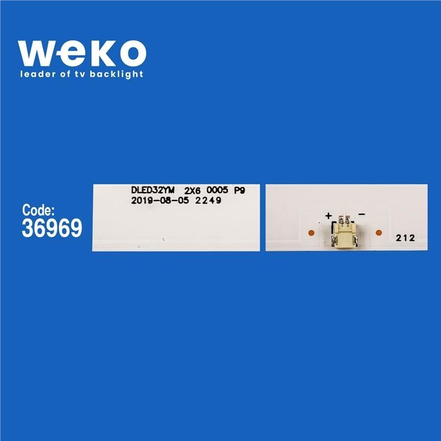 Wkset-6267 36969X2 Dled32ym 2X6 0005 P9 2 Adet Led Bar (3V6led56,1Cm)
