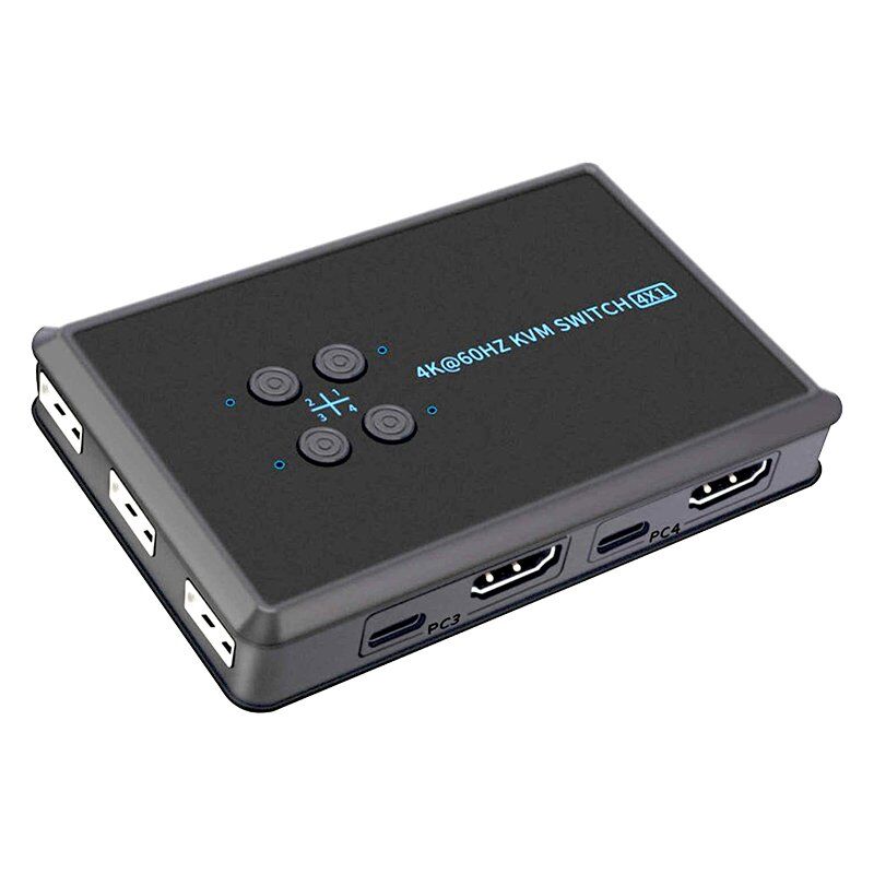 PowerMaster PM-12016 4K HDMI 4 Kanal KVM Switch