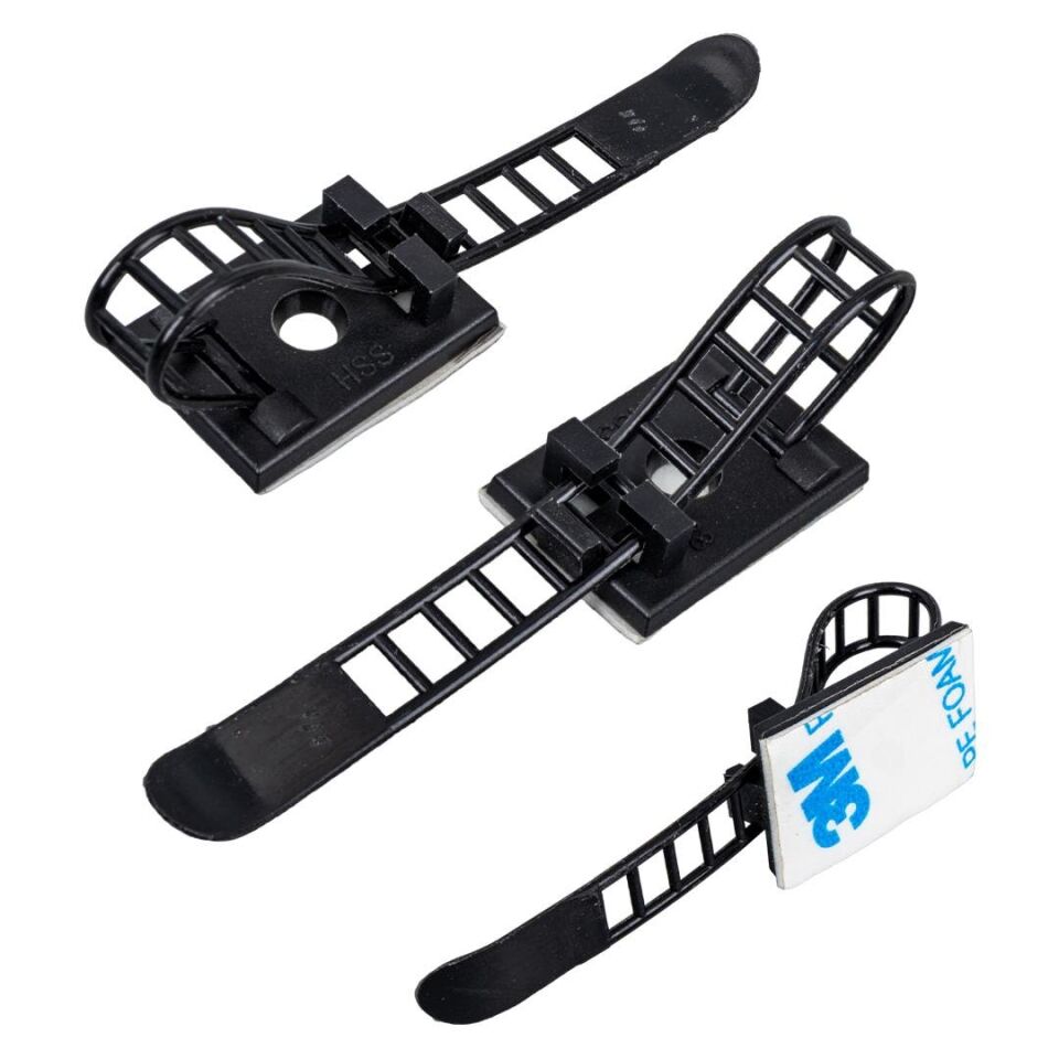 PowerMaster PM-29060 Yapışkanlı Ayarlanabilir Kablo Tutucu