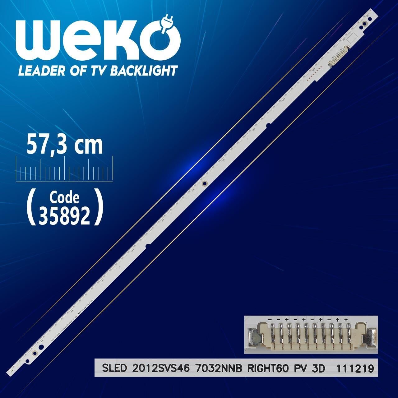 SLED 2012SVS46 7032NNB RIGHT60 PV 3D 111219 - 57.3 Cm 60 Ledli - WK-1354 Led Tv Bar