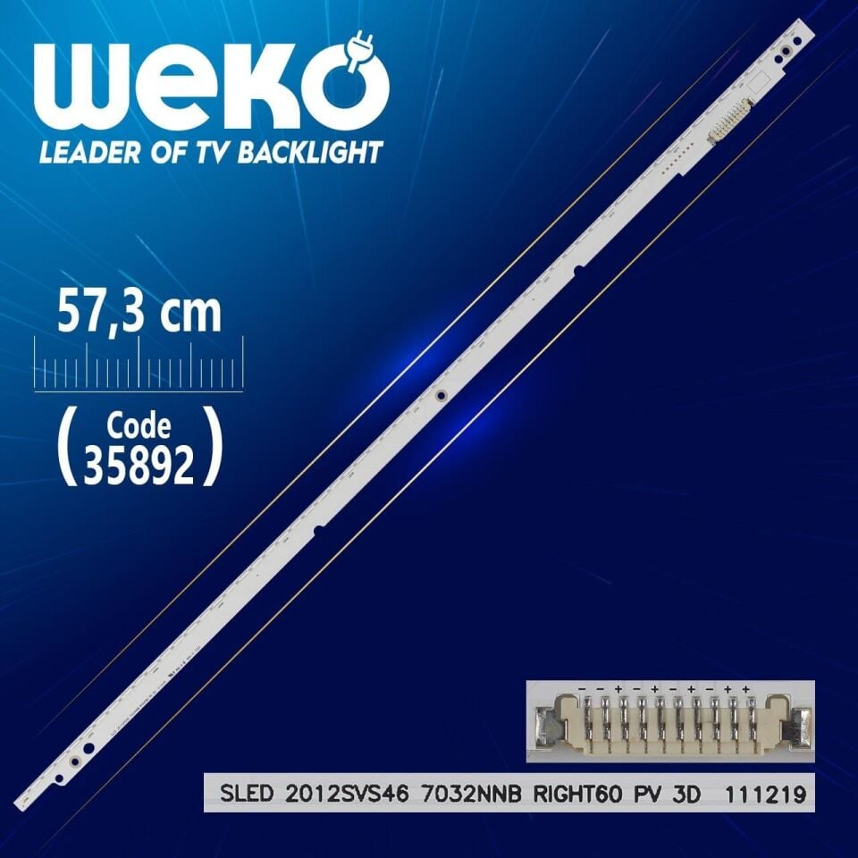 SLED 2012SVS46 7032NNB RIGHT60 PV 3D 111219 - 57.3 Cm 60 Ledli - WK-1354 Led Tv Bar