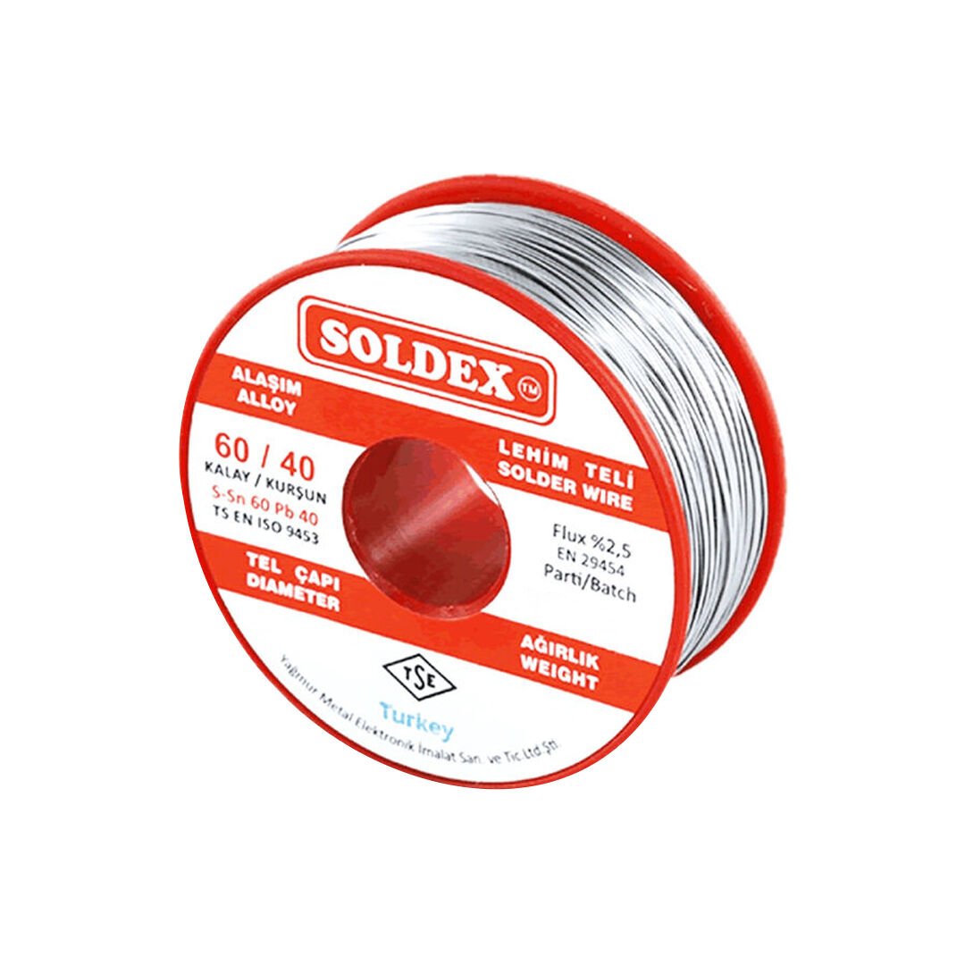 Soldex SN60 PB40 200 Gr 0,50 Mm İnce Lehim Teli