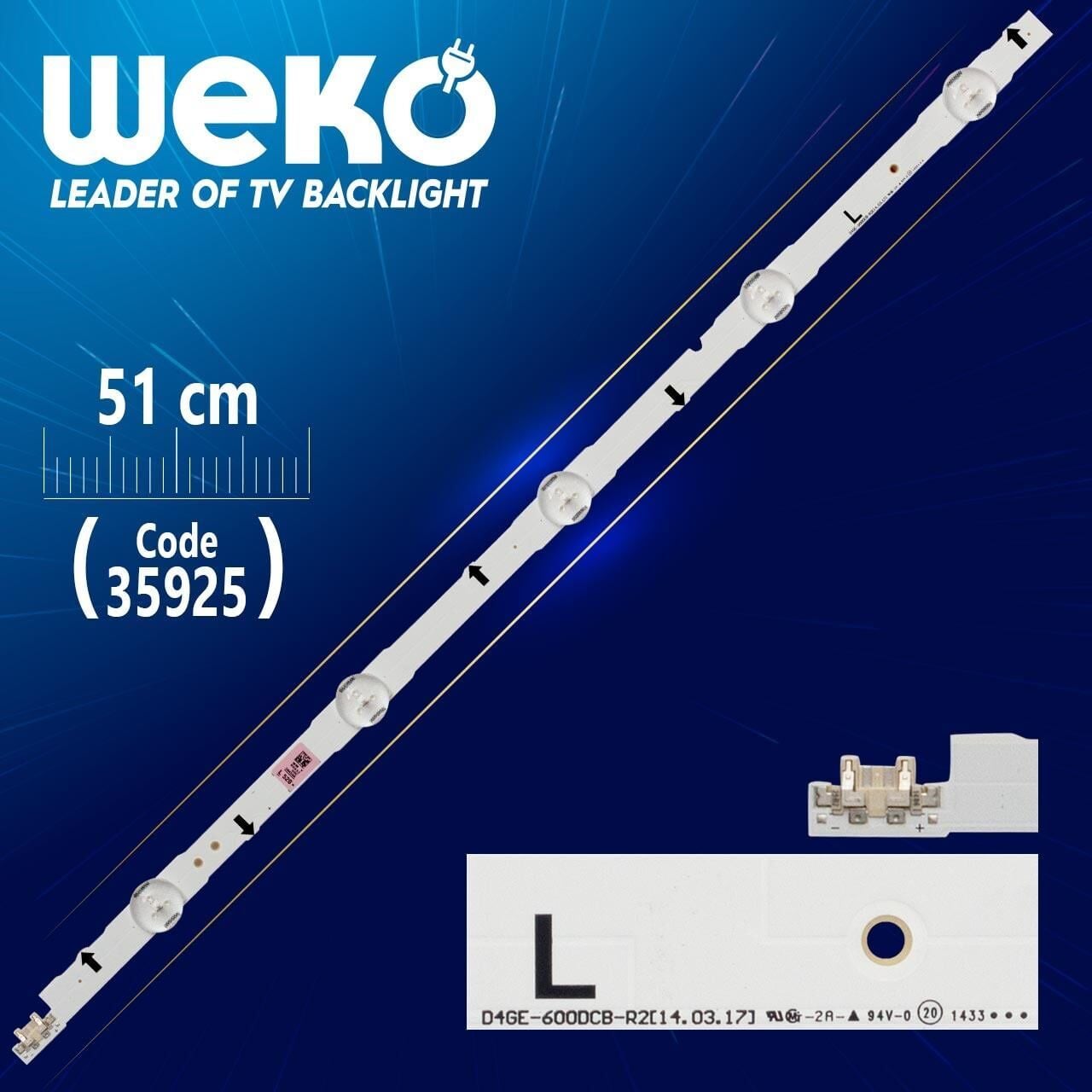 D4GE-600DCB-R2 51 Cm Tv Led Bar