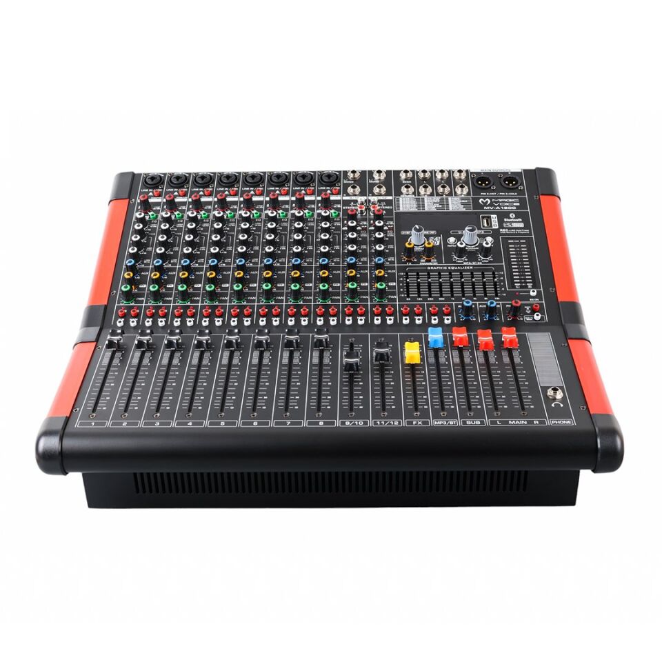 Magicvoice MV-A1200 12 Kanal USB/Bluetooth Destekli Power Mixer Anfi