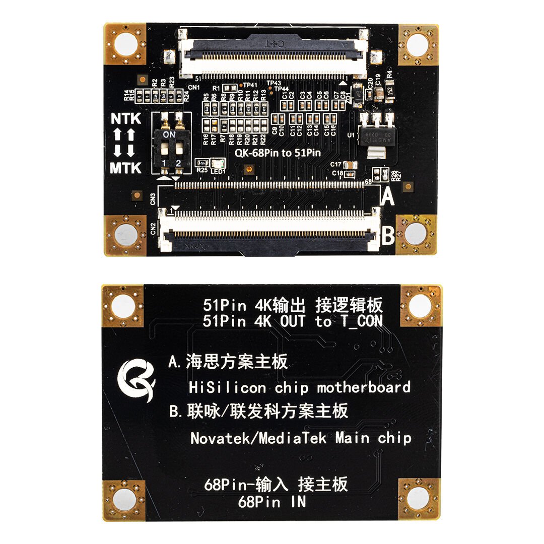 Lcd Panel Flexi Repair Kart Qk-68 Pin To 51 Pin 4k B1