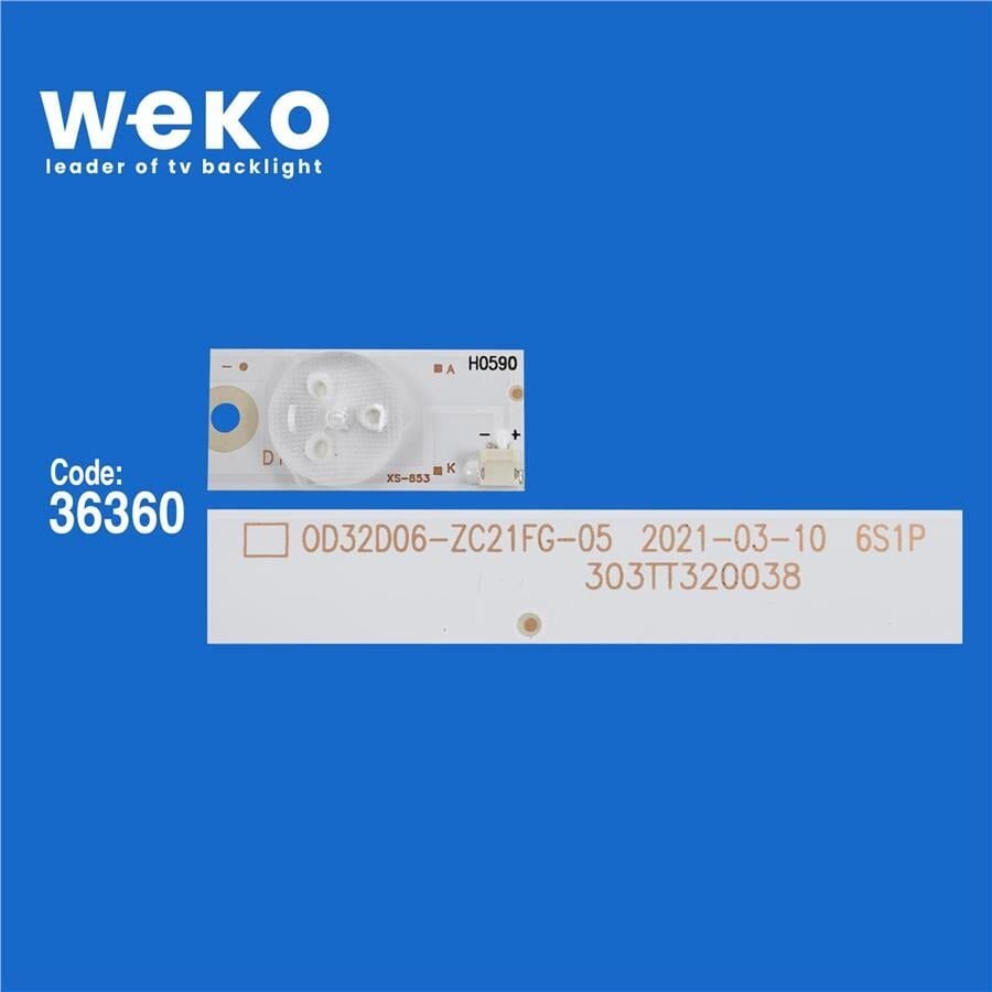 Wkset-5878 36360X3 0D32D06-Zc21fg-05 303Tt320038 6S1P 3 Adet Led Bar