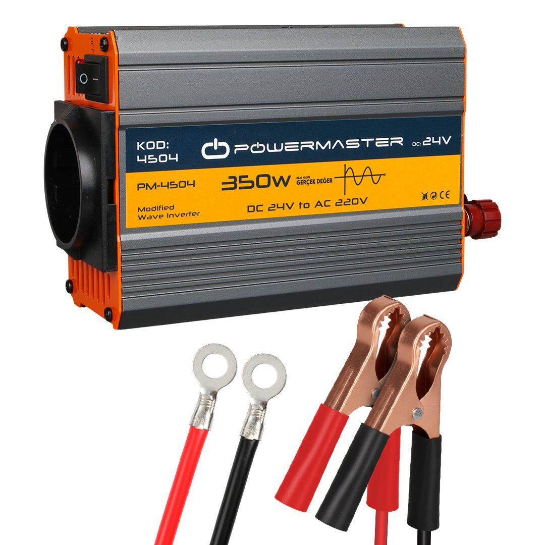 Powermaster PM-4504 24 Volt 350 Watt Modifiye Sinüs İnverter
