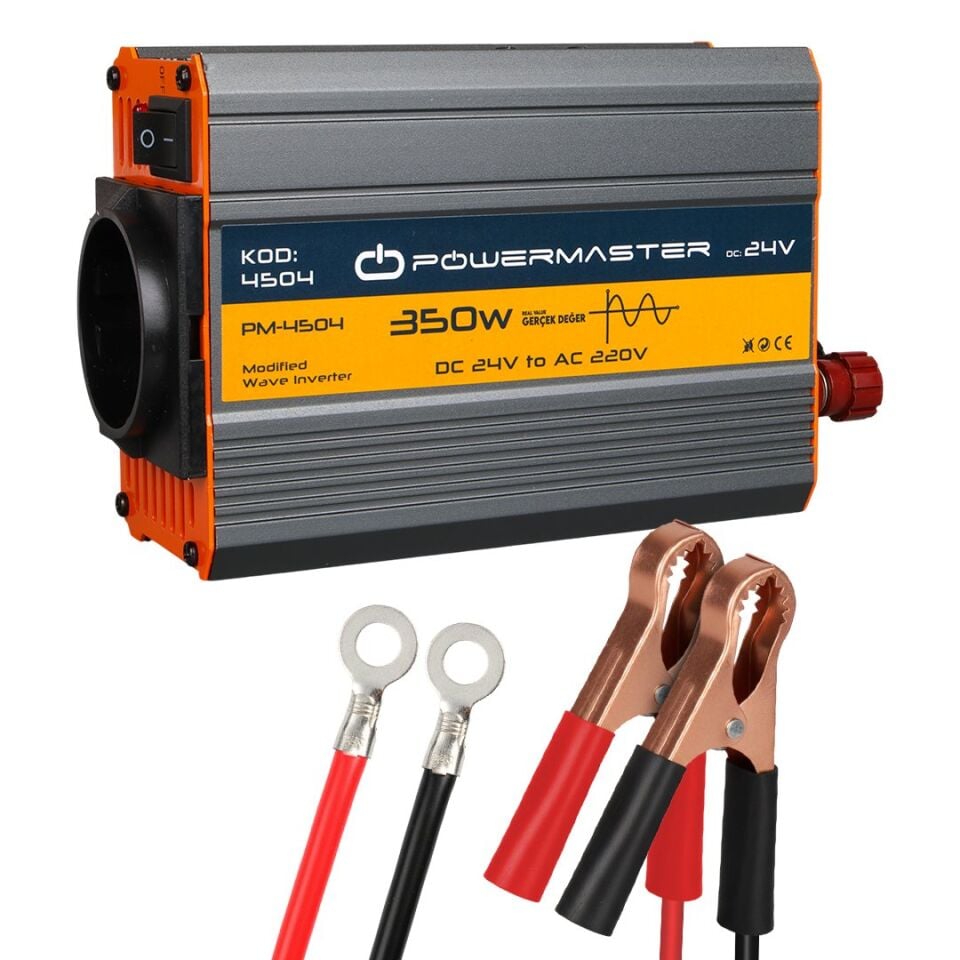 Powermaster PM-4504 24 Volt 350 Watt Modifiye Sinüs İnverter