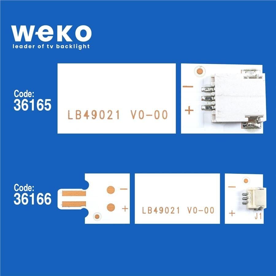 Wkset-6362 36165X5 36166X5 Lb49021 V1_00  Birleştirilmiş Led Kodu 5 Adet Led Bar
