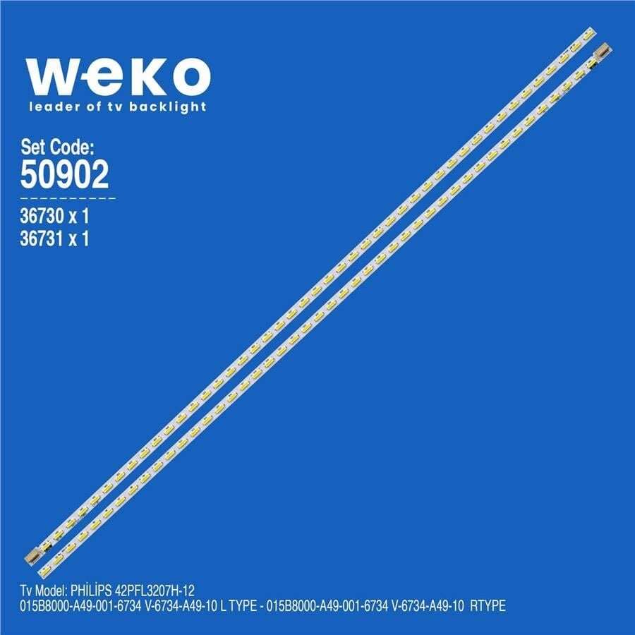 Wkset-5902 36730X1 36731X1 015B8000-A49-001-6734 V-6734-A49-10 L/R 2 Adet Led Bar (45Led)