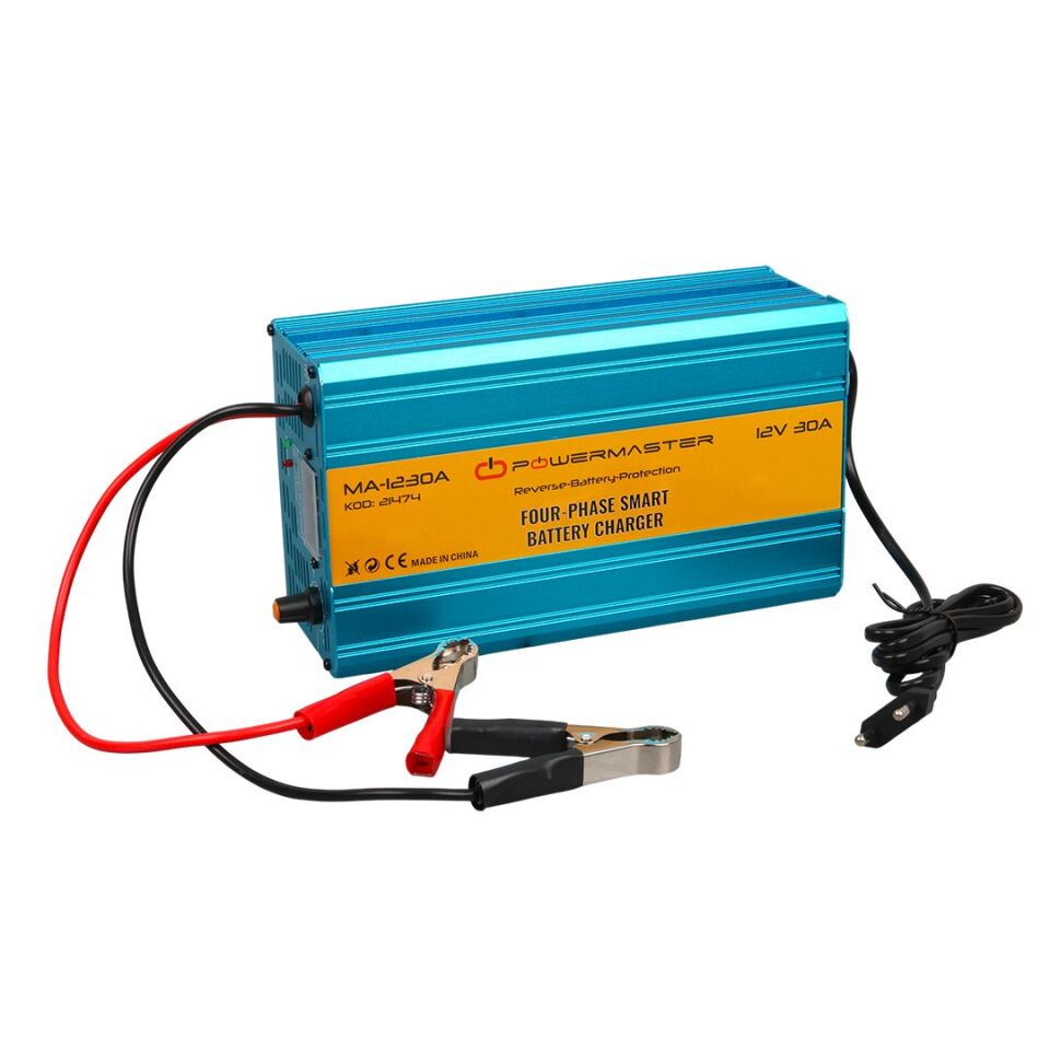 Powermaster MA-1230A 12 Volt 30 Amper Akıllı Akü Şarj Cihazı