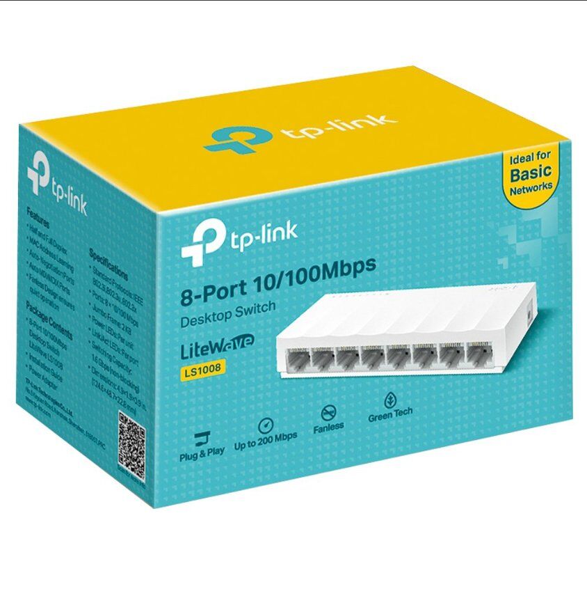 TP-Link LS-1008 8 Port 10 - 100 Mbps Ethernet Switch