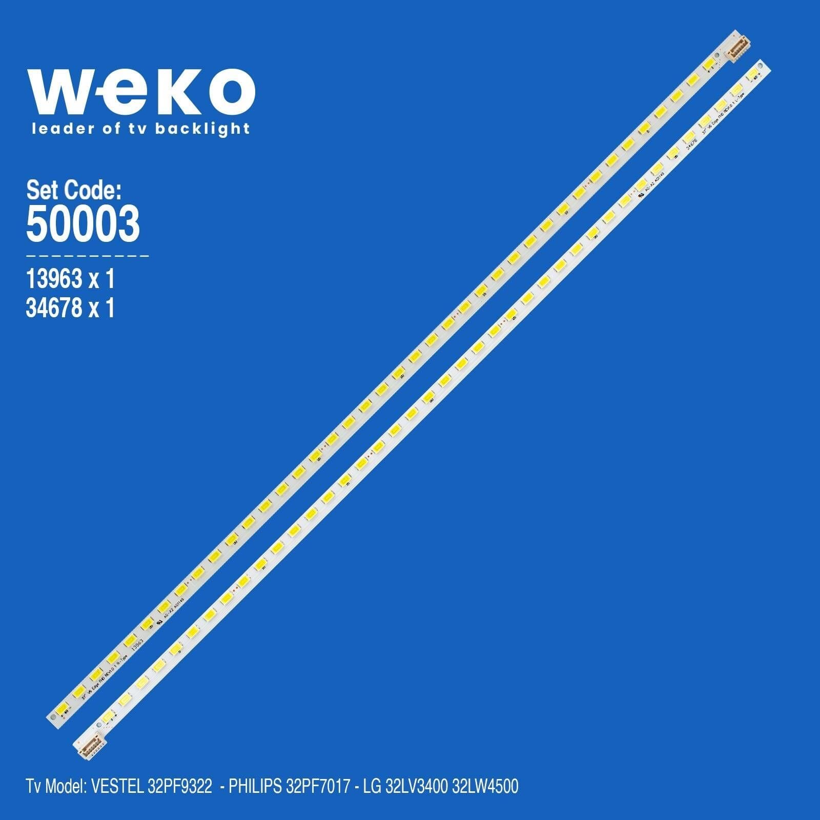Wkset-5003 13963X1 34678X1 32 V6 Edge Fhd Rev1.0 2 Adet Led Bar (40Led)
