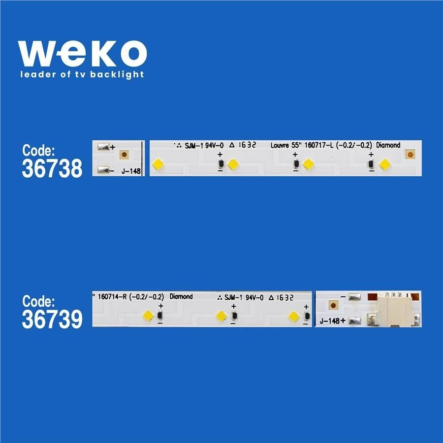 Wkset-5910 36738X1 36739X1 V6lf_550Sfa/Fb_Led37 2 Adet Led Bar (37Led)