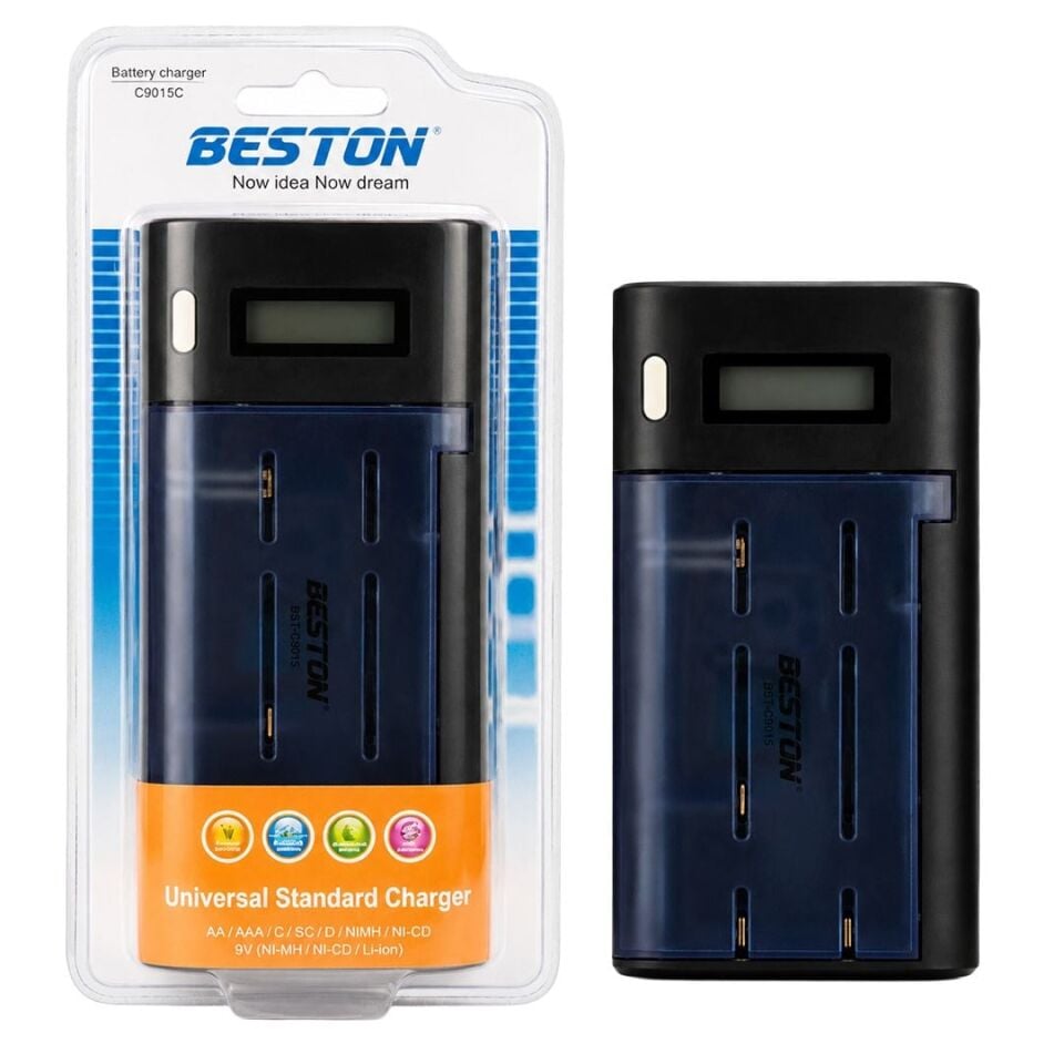 Beston BST-C9015C Universal Tüm Boylar Dijital Ekranlı Pil Şarj Cihazı