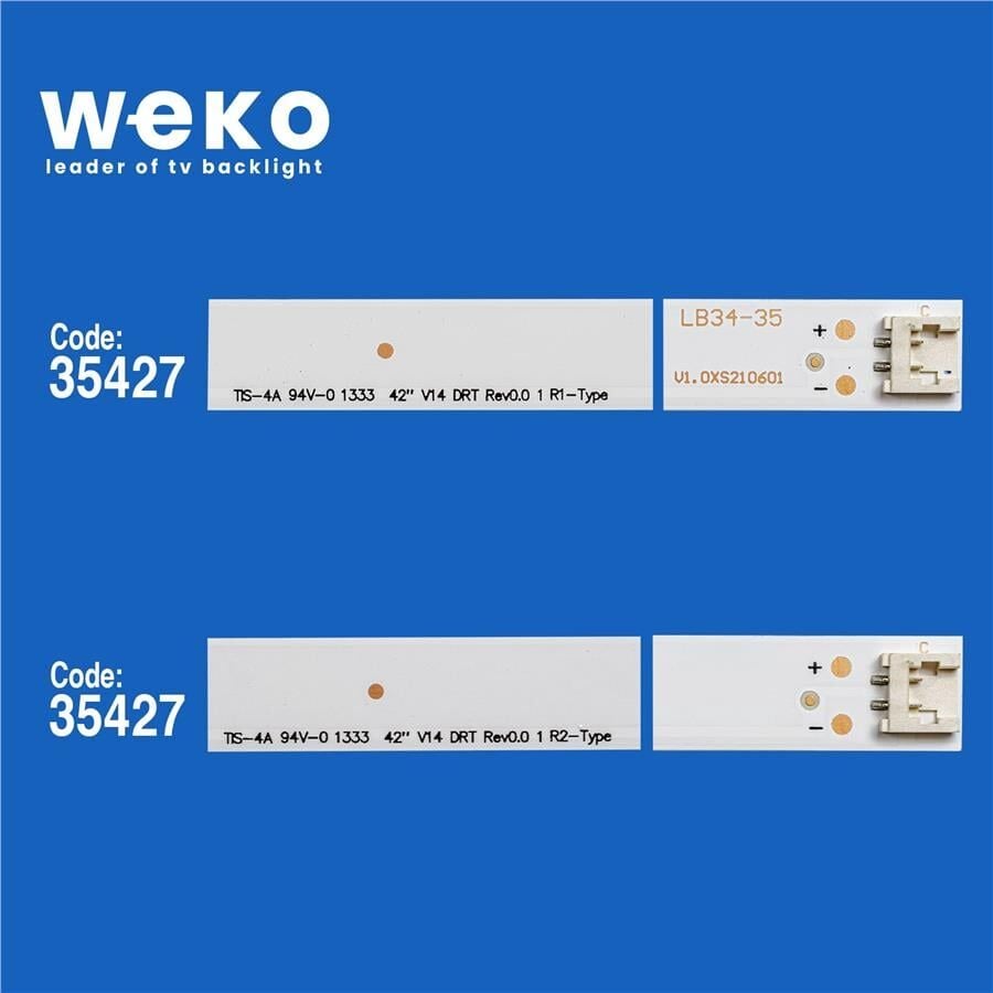 Wkset-6366 35166X2 69X2 35427X2 28X242 V14 Drt Rev0.0 1 84,1 Cm Birleştirilmiş Led Kodu 4 Adet Led Bar