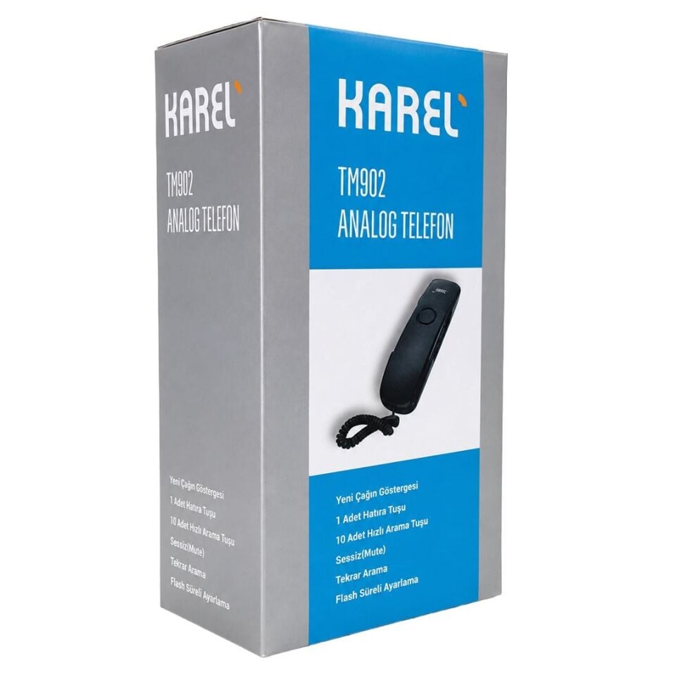 Karel TM-902 Analog Sabit Duvar Ve Masaüstü Tipi Telefonu