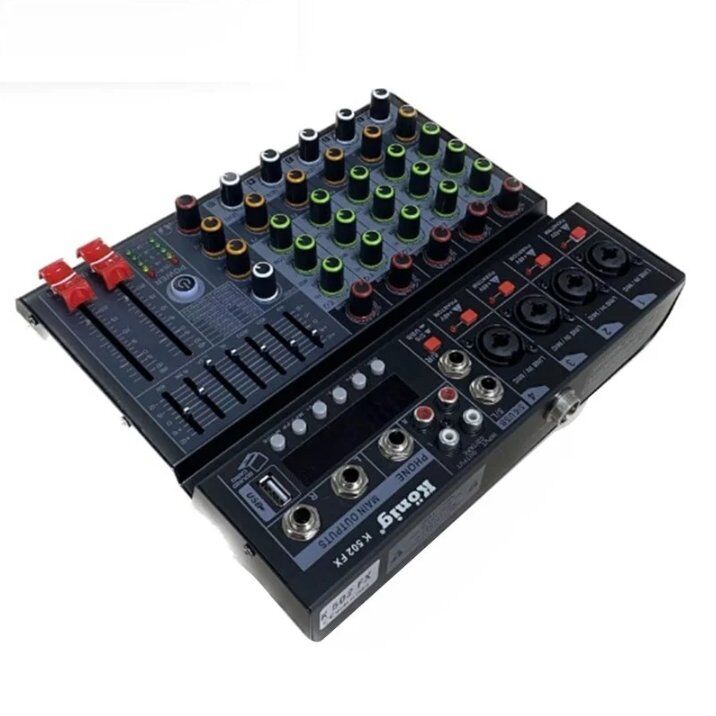 König K-502 FX Usb/Bluetooth 7 Bant Eq 6 Kanal Deck Mixer