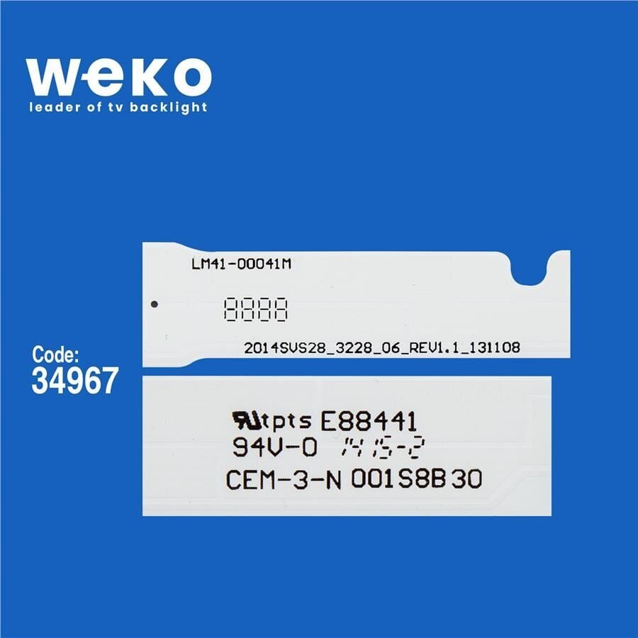 Wkset-5957 34967X3 Samsung_2014Svs28_3228_06_Rev1.1_131108 3 Adet Led Bar