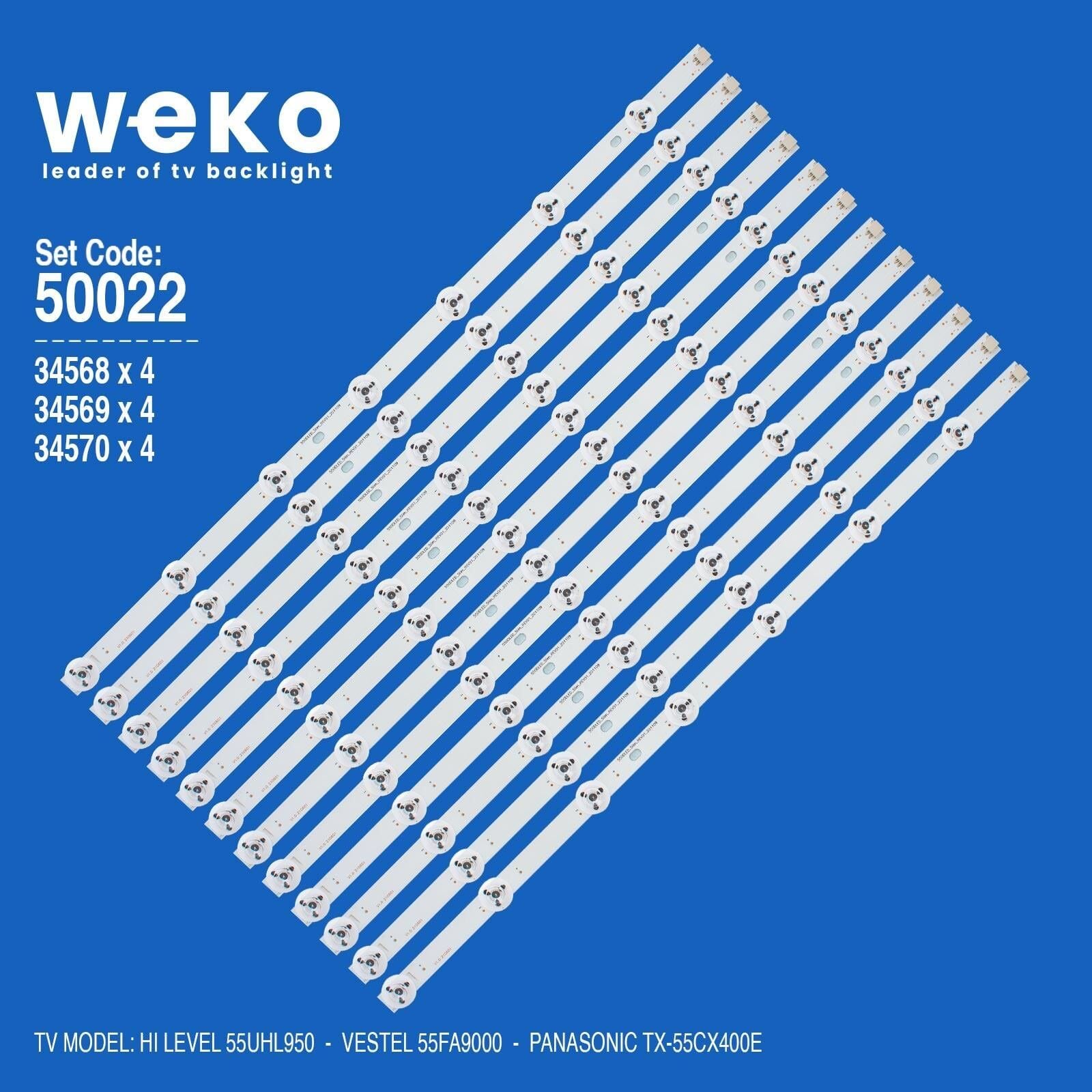 Wkset-5022 34568X4 34569X4 34570X4 550Dled_Slim_Rev01_Ver.L3 12 Adet Led Bar