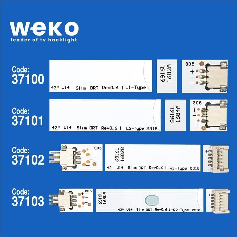 Wkset-6381 37100X3 37101X2 37102X3 37103X2 42 V14 Slim Drt Rev0.3 1 10 Adet Led Bar