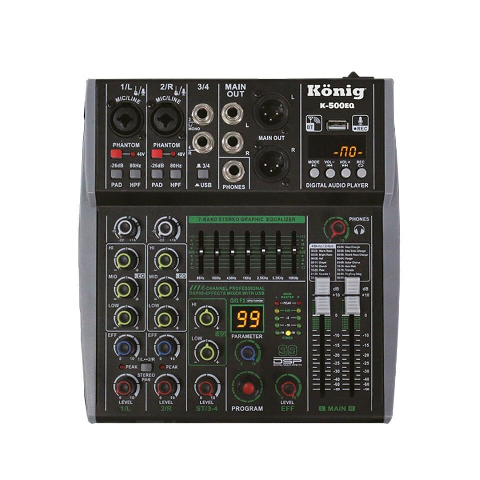 König K-500EQ 4 Kanal Dec Mikser