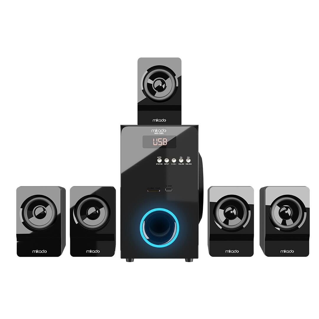 Mikado MD-581BT 110W USB/SD/FM/BT Destekli 5+1 Ses Sistemi