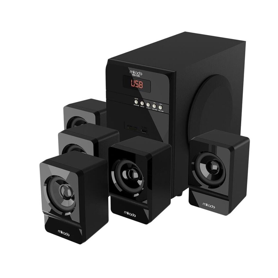 Mikado MD-581BT 110W USB/SD/FM/BT Destekli 5+1 Ses Sistemi