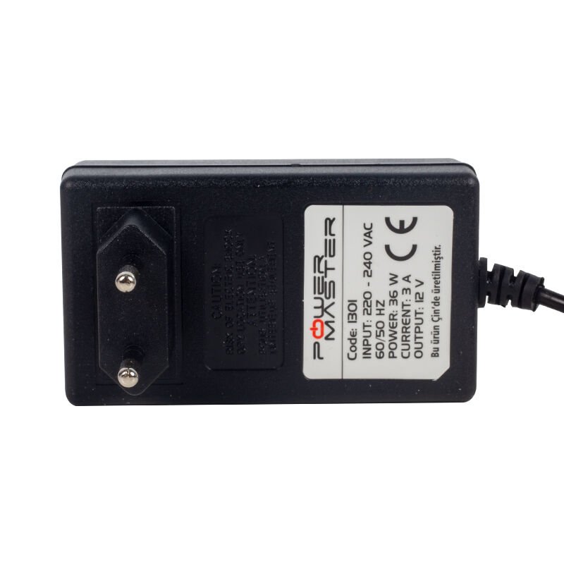 Powermaster PM-1301 12 Volt 3 Amper Yazar Kasa Pos Adaptör