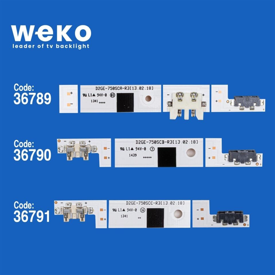 Wkset-5989 36789X12 36790X12 36791X12 2013Svs75f D2ge-750Sca/B/C 36 Adet Led Bar