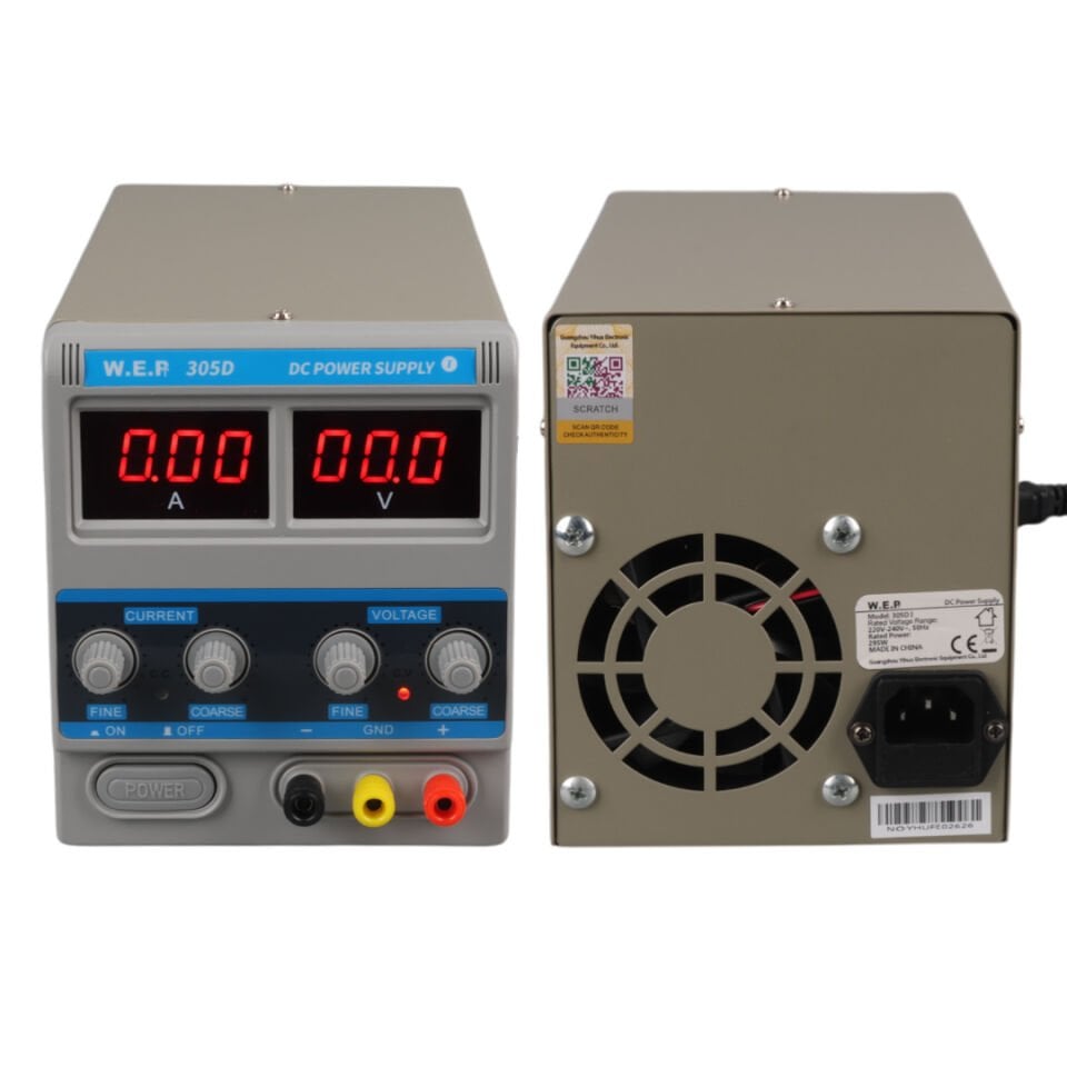 Powermaster 0-30 VOLT/0-5 Amper Arası Dc Güç Kaynağı Adaptör