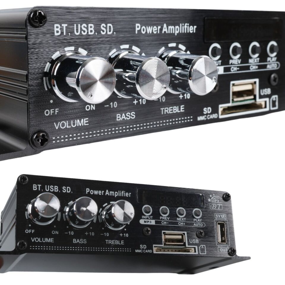 MagicVoice YW-406L 12 Volt 100 Watt Motosiklet Bluetooth Amfi