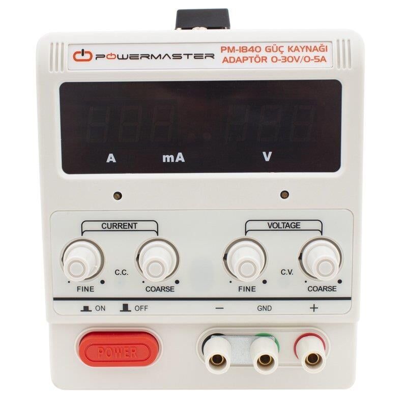 Powermaster 0-30 VOLT/0-5 Amper Arası Dc Güç Kaynağı Adaptör