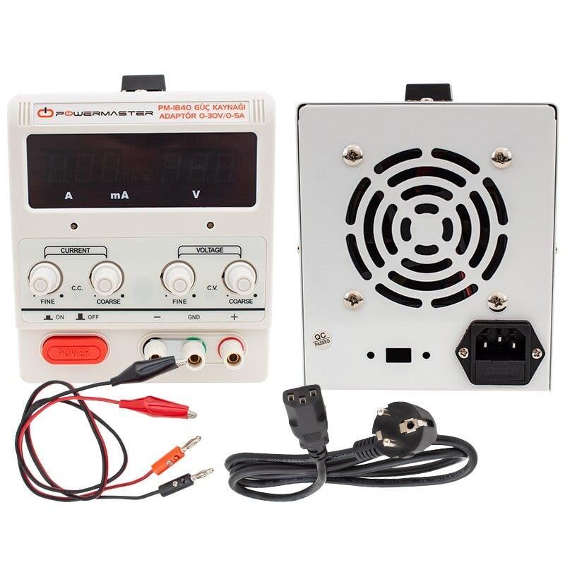 Powermaster 0-30 VOLT/0-5 Amper Arası Dc Güç Kaynağı Adaptör