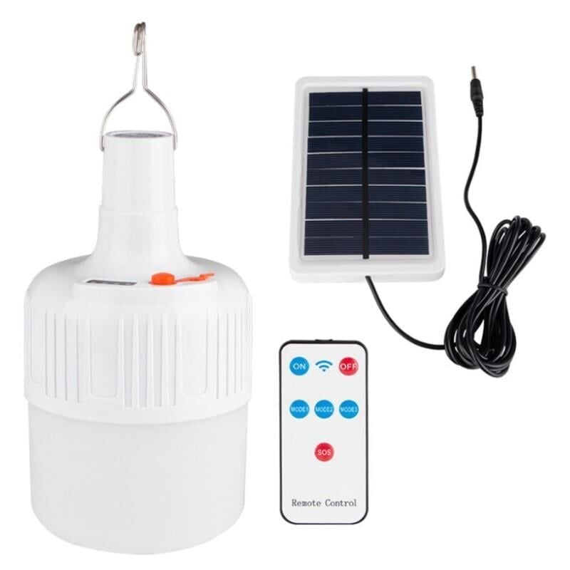 Powermaster MX-V51 Solar Panelli Şarjlı Uzaktan Kumandalı Acil Durum Kamp Lambası