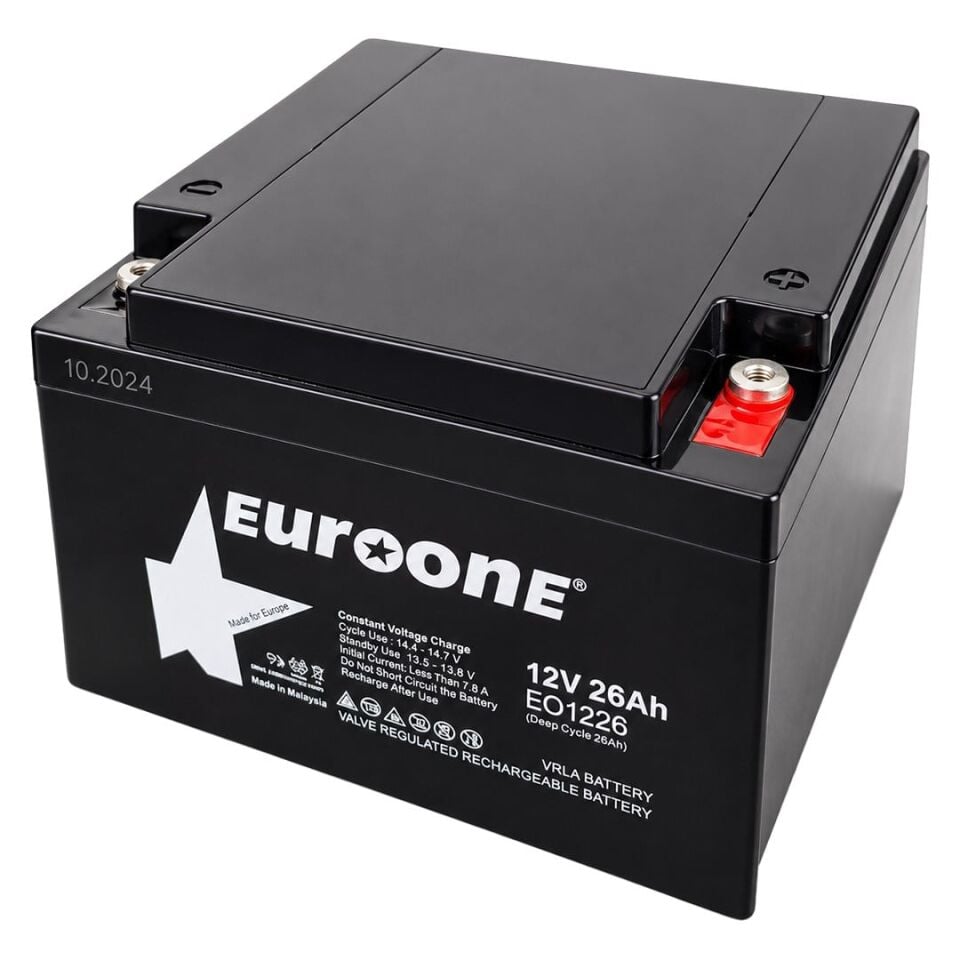 Euroone EO1226 12 Volt 26 Amper Kuru Akü