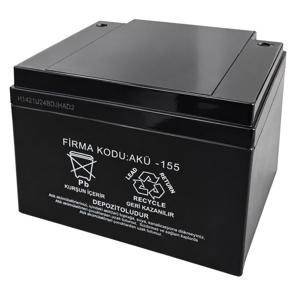Euroone EO1226 12 Volt 26 Amper Kuru Akü