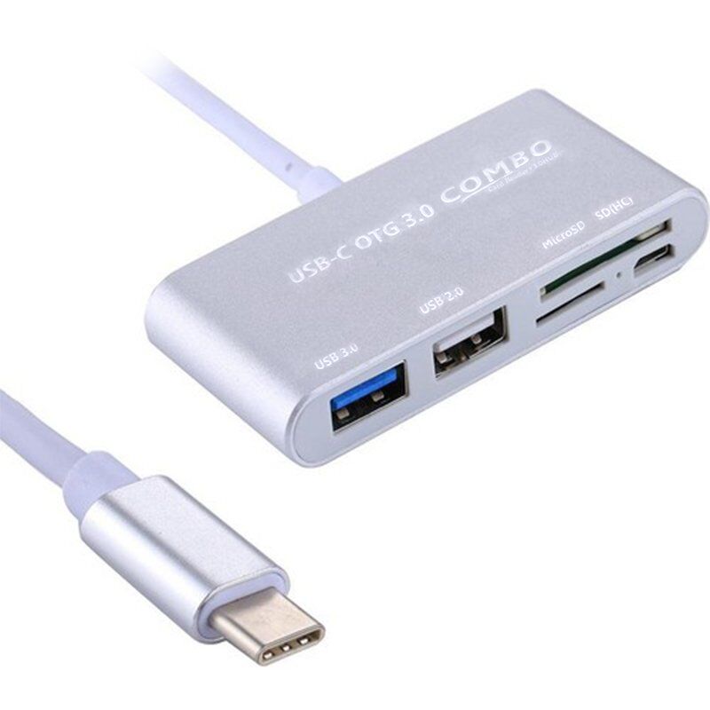 Powermaster USB Type-C Otg Combo Usb 3.0 Hub + Kart Okuyucu