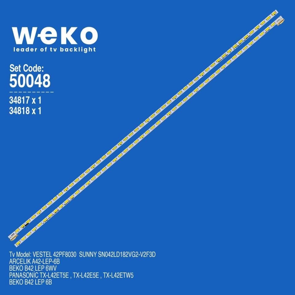 Wkset-5048 34817X1 34818X1 42 V12 Edge Rev0.1 2 Adet Led Bar (48Led)