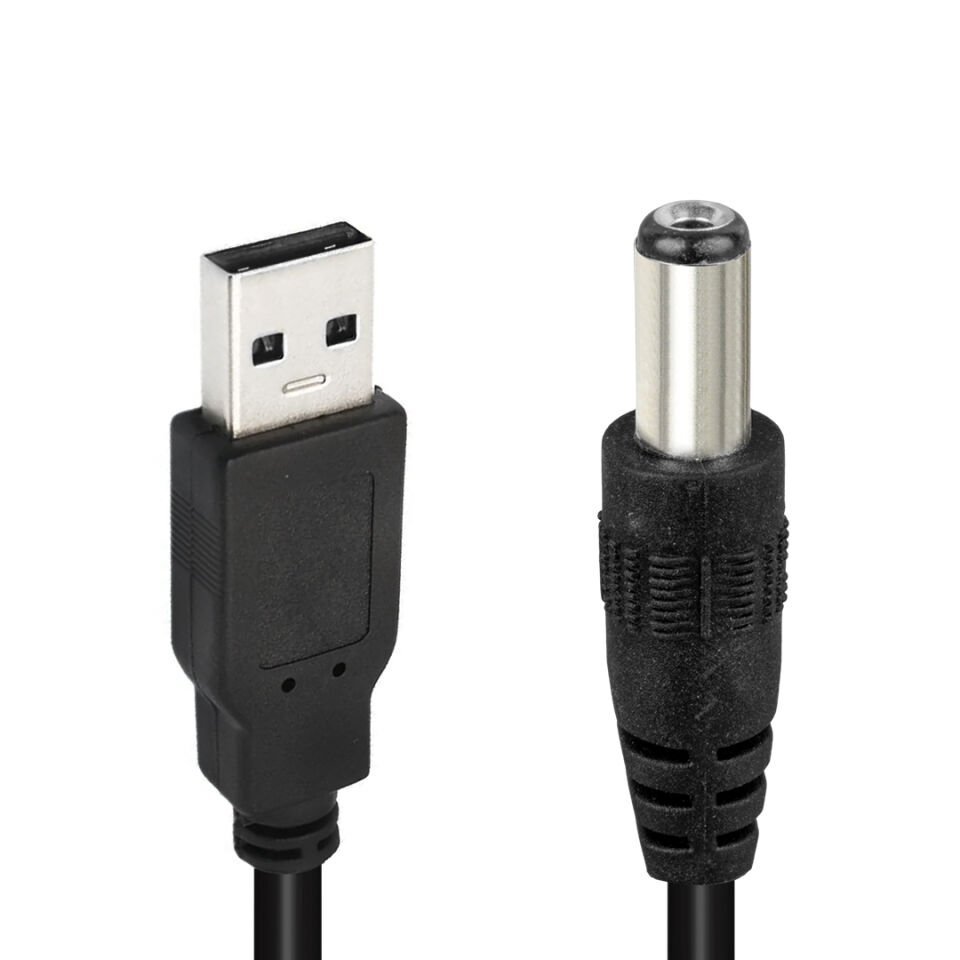 Powermaster Usb Erkek to 3.0*1.5 Uç DC 100 Cm Çevirici Kablo